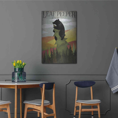 Luxe Metal Art 'Leaf Peeper' by Ryan Fowler, Metal Wall Art,24x36