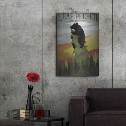 Luxe Metal Art 'Leaf Peeper' by Ryan Fowler, Metal Wall Art,24x36