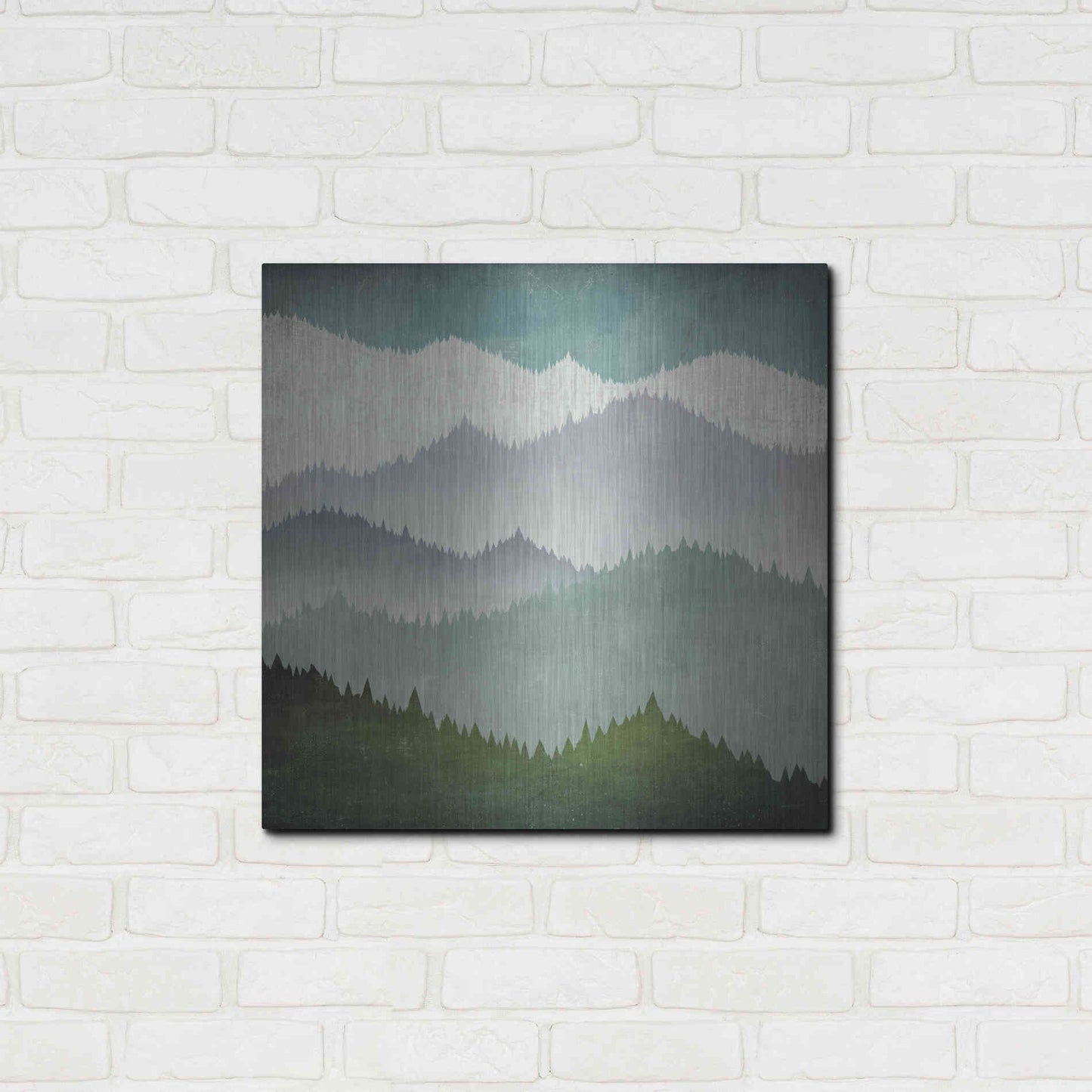 Luxe Metal Art 'First Snow' by Ryan Fowler, Metal Wall Art,24x24