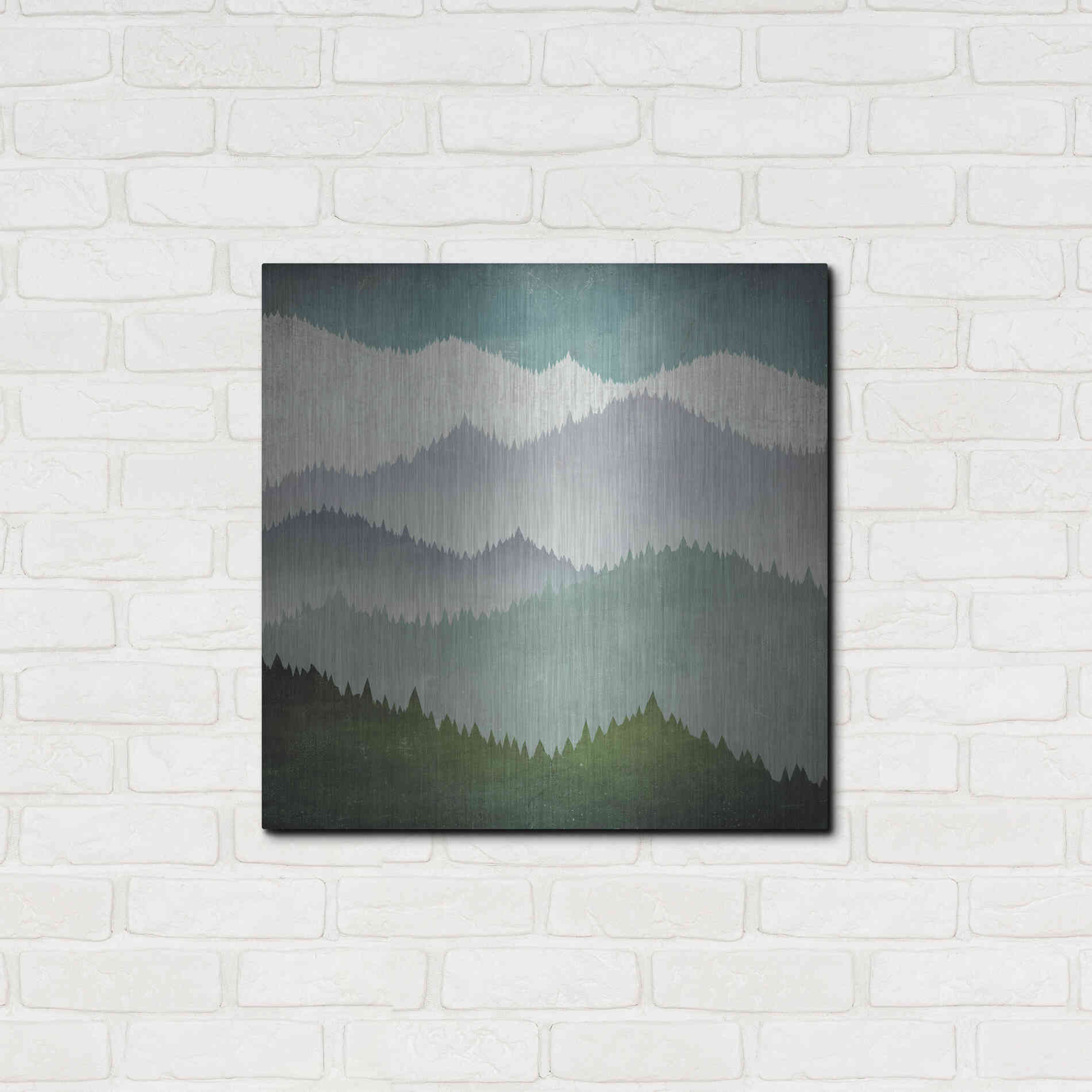 Luxe Metal Art 'First Snow' by Ryan Fowler, Metal Wall Art,24x24