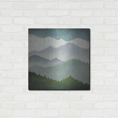 Luxe Metal Art 'First Snow' by Ryan Fowler, Metal Wall Art,24x24