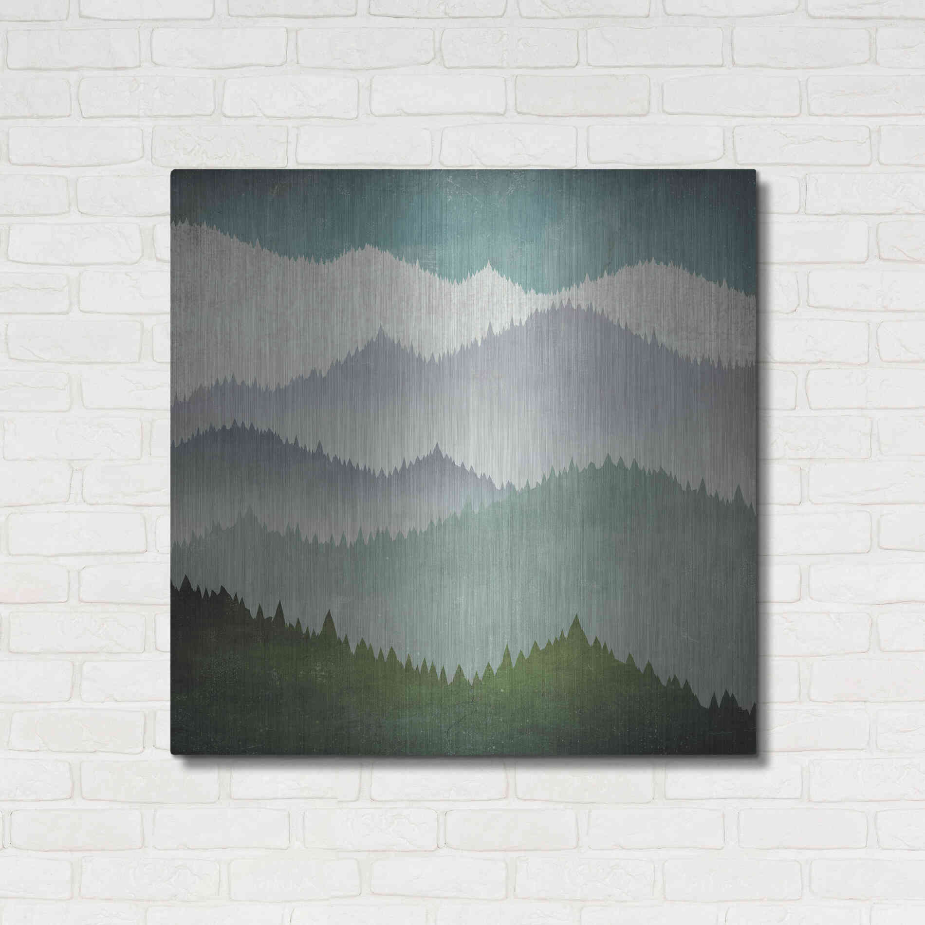 Luxe Metal Art 'First Snow' by Ryan Fowler, Metal Wall Art,36x36