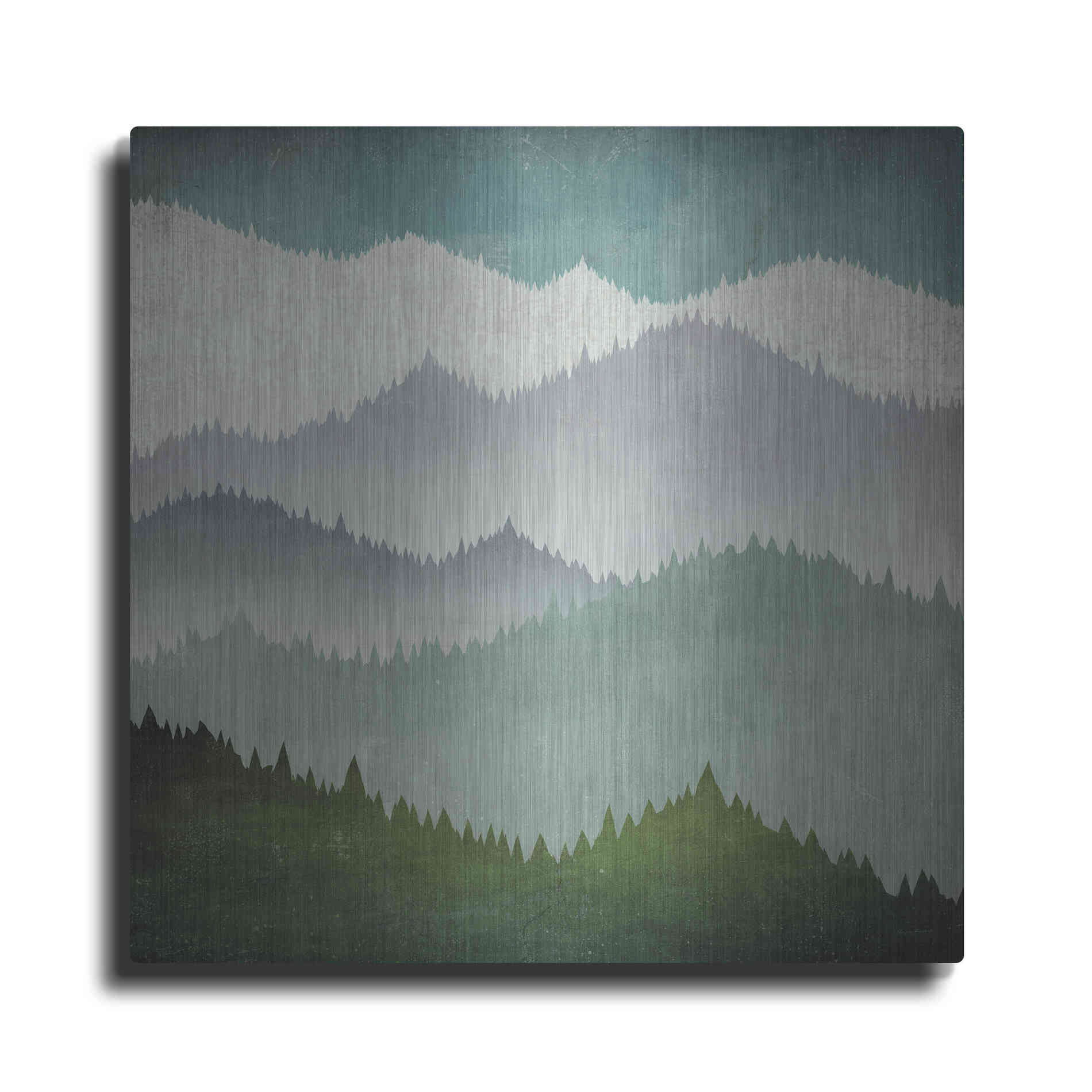 Luxe Metal Art 'First Snow' by Ryan Fowler, Metal Wall Art