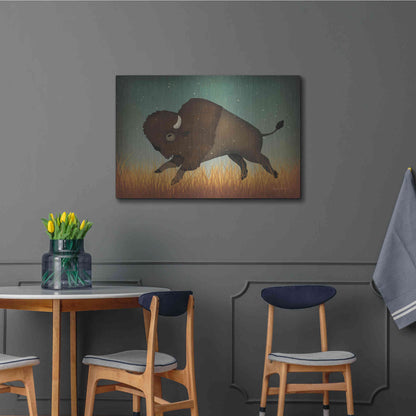 Luxe Metal Art 'Buffalo Bison II' by Ryan Fowler, Metal Wall Art,36x24