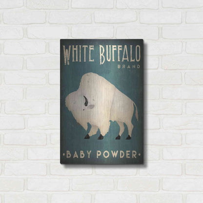 Luxe Metal Art 'Buffalo Bison V' by Ryan Fowler, Metal Wall Art,16x24