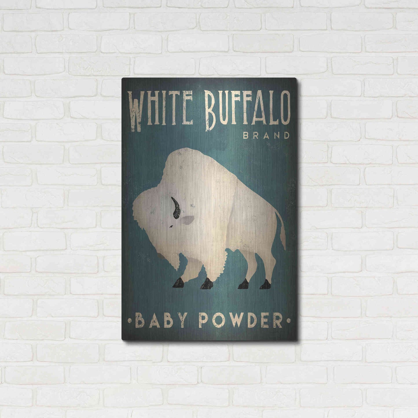 Luxe Metal Art 'Buffalo Bison V' by Ryan Fowler, Metal Wall Art,24x36