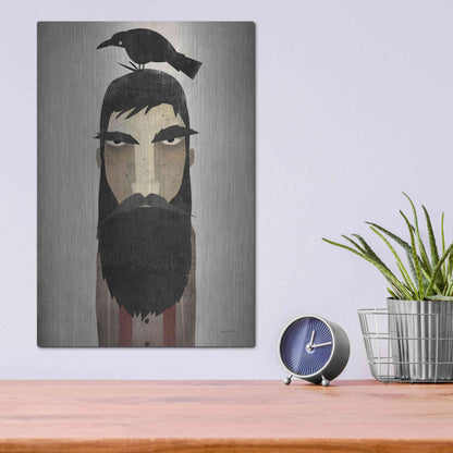 Luxe Metal Art 'Lumberjack Crop' by Ryan Fowler, Metal Wall Art,12x16