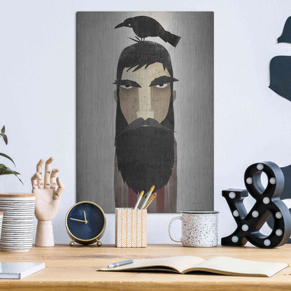 Luxe Metal Art 'Lumberjack Crop' by Ryan Fowler, Metal Wall Art,12x16