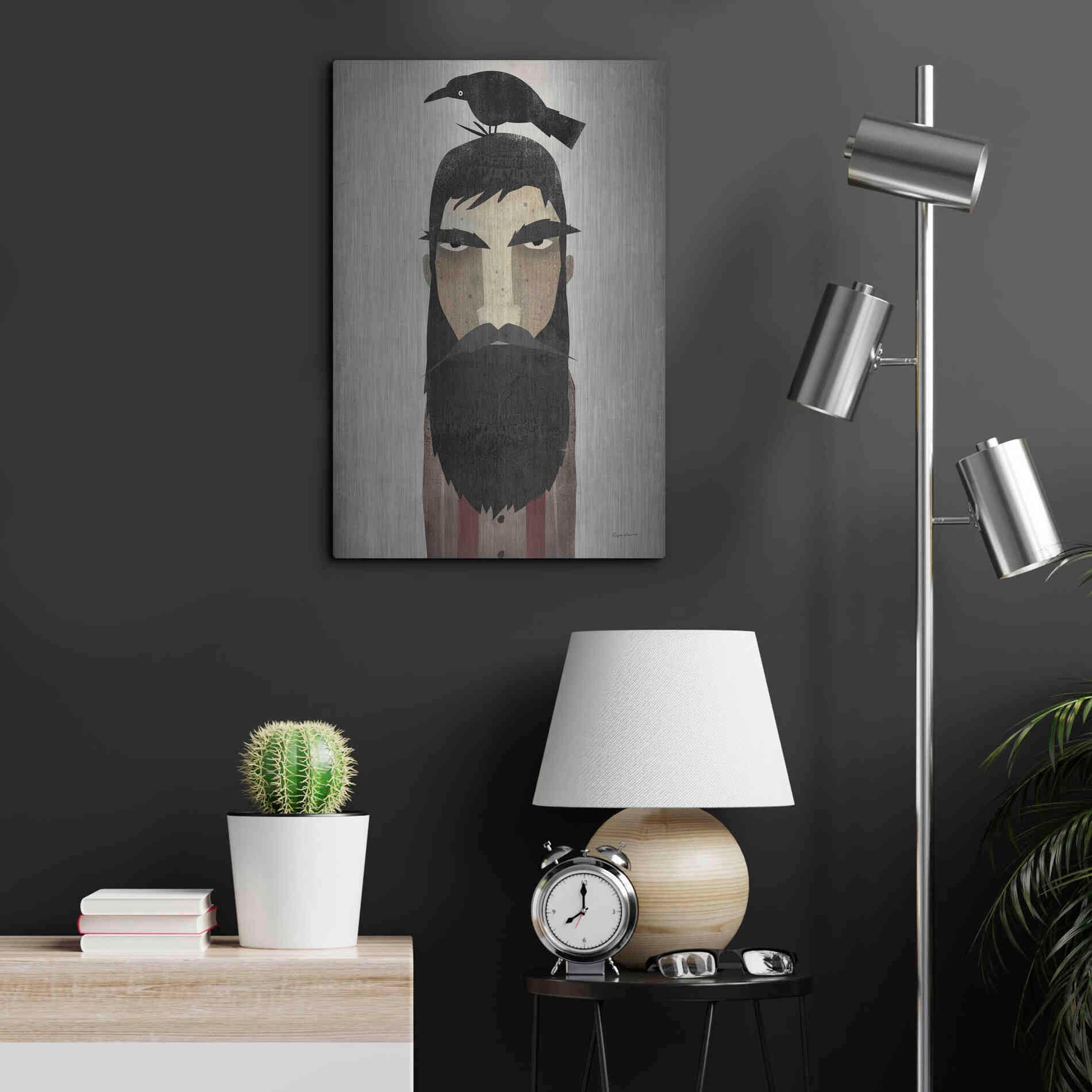 Luxe Metal Art 'Lumberjack Crop' by Ryan Fowler, Metal Wall Art,16x24