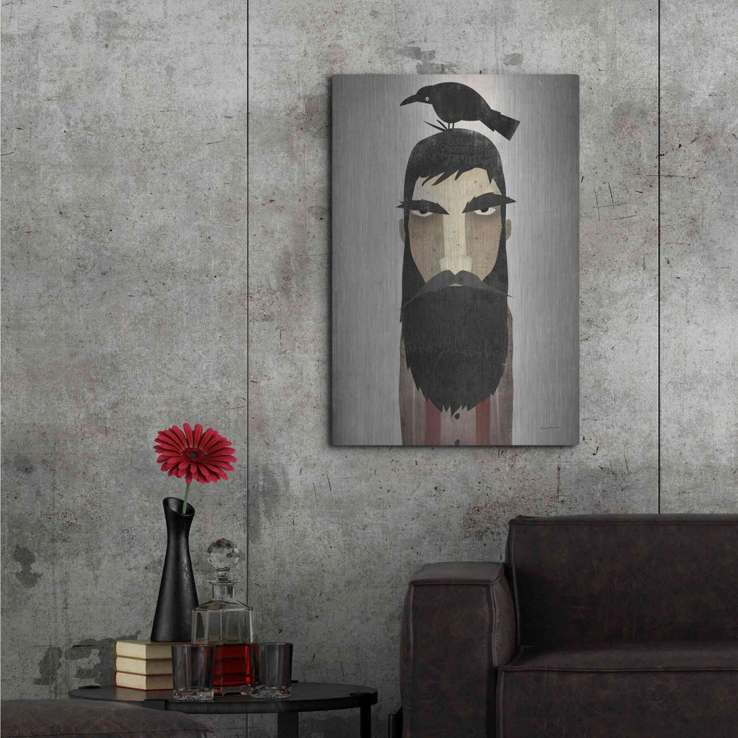 Luxe Metal Art 'Lumberjack Crop' by Ryan Fowler, Metal Wall Art,24x36