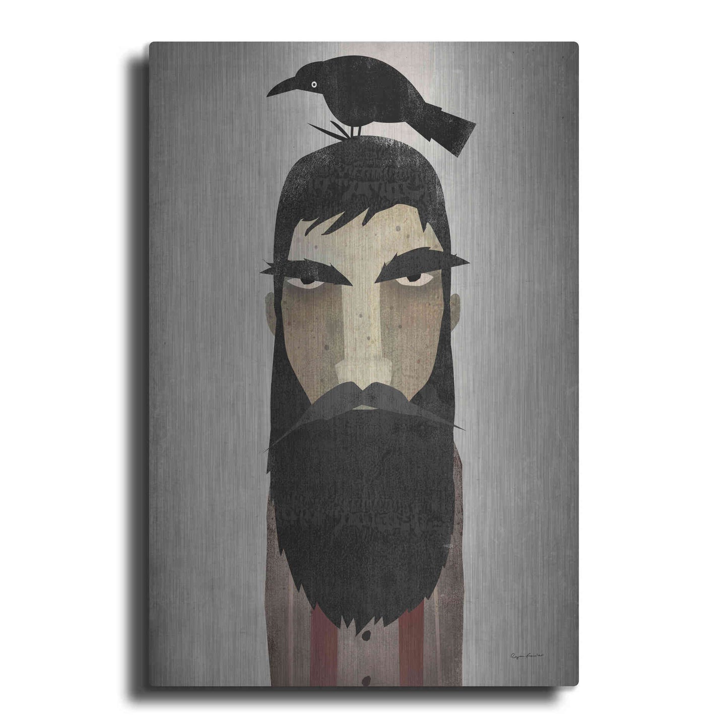 Luxe Metal Art 'Lumberjack Crop' by Ryan Fowler, Metal Wall Art