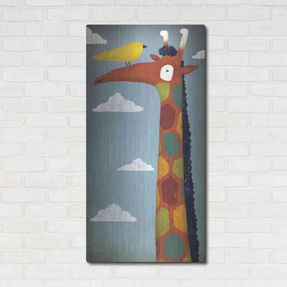 Luxe Metal Art 'Giraffe' by Ryan Fowler, Metal Wall Art,24x48