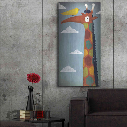 Luxe Metal Art 'Giraffe' by Ryan Fowler, Metal Wall Art,24x48