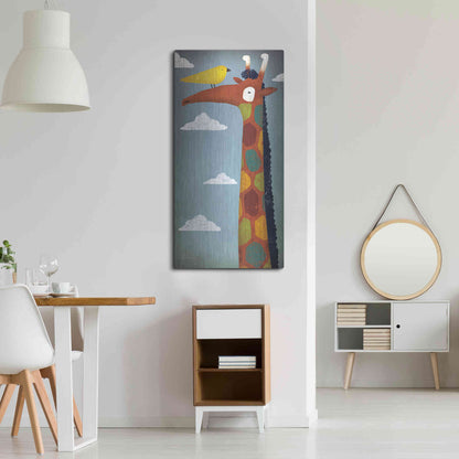 Luxe Metal Art 'Giraffe' by Ryan Fowler, Metal Wall Art,24x48