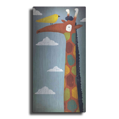 Luxe Metal Art 'Giraffe' by Ryan Fowler, Metal Wall Art