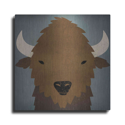 Luxe Metal Art 'Buffalo II' by Ryan Fowler, Metal Wall Art
