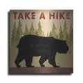 Luxe Metal Art 'Take A Hike Black Bear' by Ryan Fowler, Metal Wall Art