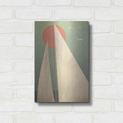 Luxe Metal Art 'Sails III' by Ryan Fowler, Metal Wall Art,12x16