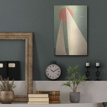 Luxe Metal Art 'Sails III' by Ryan Fowler, Metal Wall Art,12x16