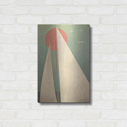 Luxe Metal Art 'Sails III' by Ryan Fowler, Metal Wall Art,16x24