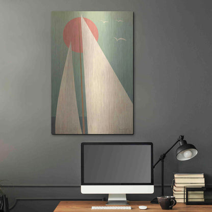 Luxe Metal Art 'Sails III' by Ryan Fowler, Metal Wall Art,24x36