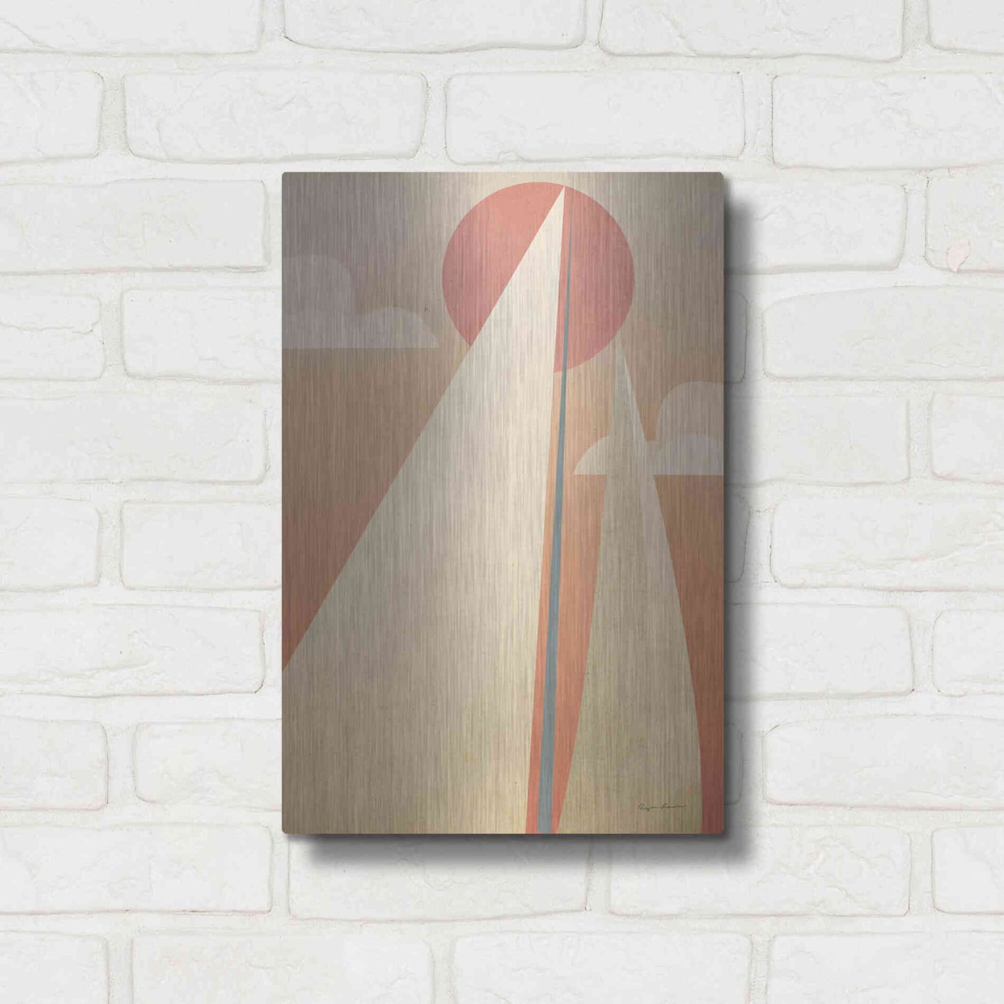 Luxe Metal Art 'Sails VI' by Ryan Fowler, Metal Wall Art,12x16
