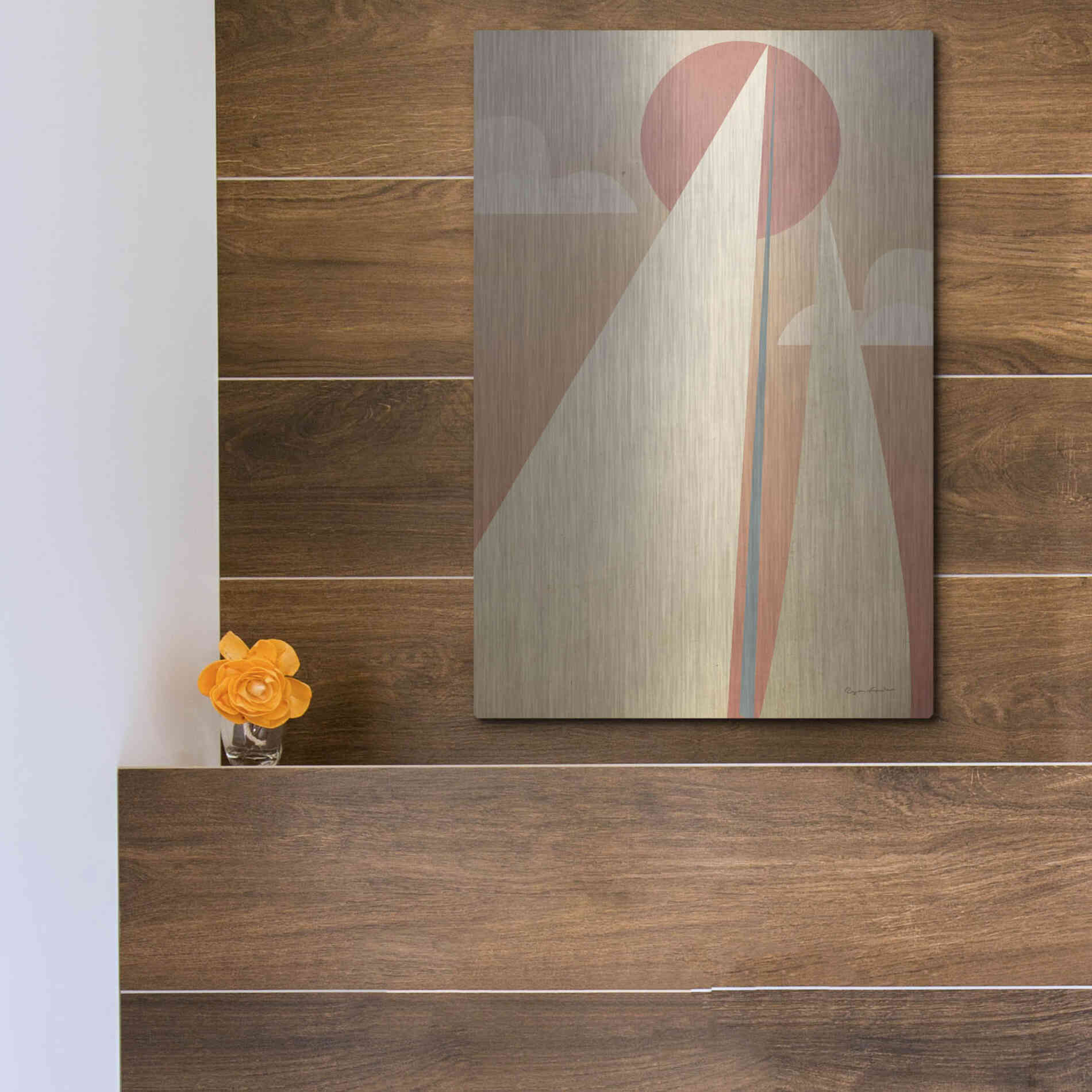 Luxe Metal Art 'Sails VI' by Ryan Fowler, Metal Wall Art,12x16