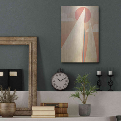 Luxe Metal Art 'Sails VI' by Ryan Fowler, Metal Wall Art,12x16