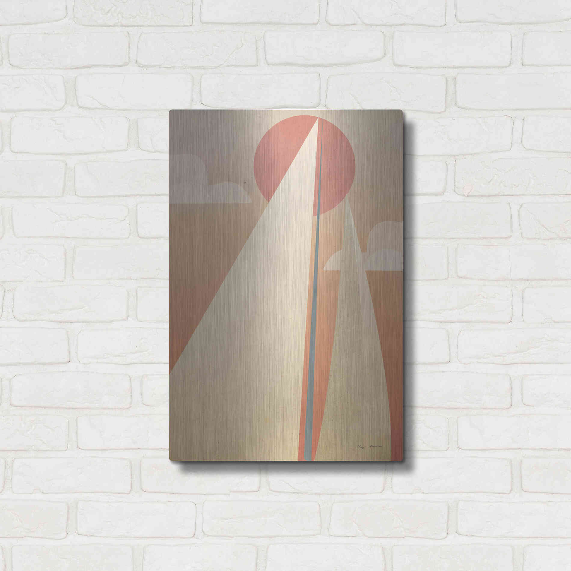 Luxe Metal Art 'Sails VI' by Ryan Fowler, Metal Wall Art,16x24