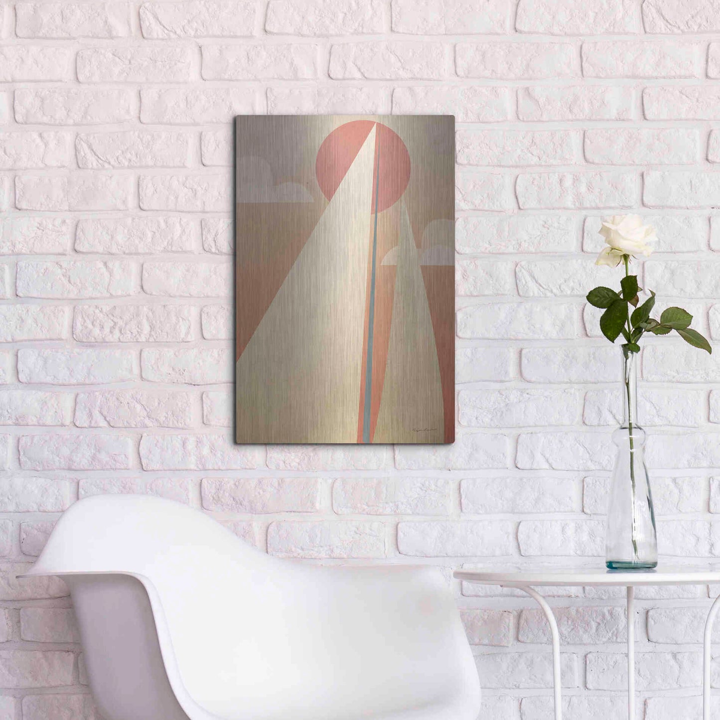 Luxe Metal Art 'Sails VI' by Ryan Fowler, Metal Wall Art,16x24