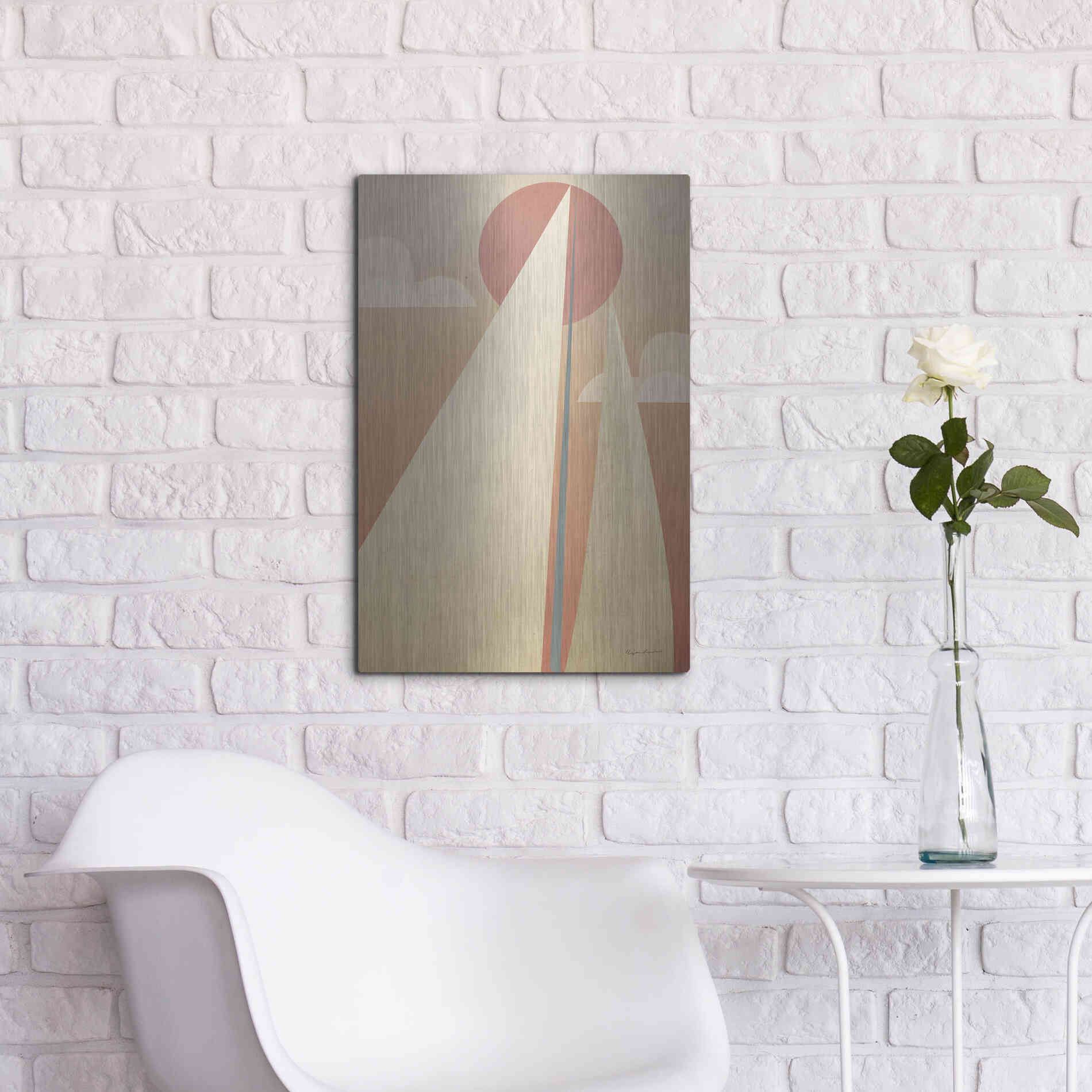 Luxe Metal Art 'Sails VI' by Ryan Fowler, Metal Wall Art,16x24