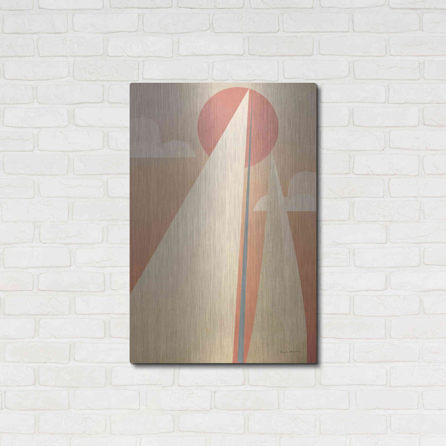 Luxe Metal Art 'Sails VI' by Ryan Fowler, Metal Wall Art,24x36