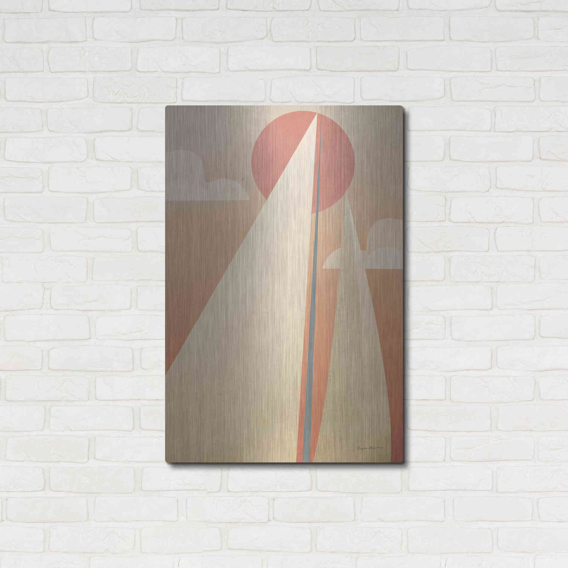 Luxe Metal Art 'Sails VI' by Ryan Fowler, Metal Wall Art,24x36