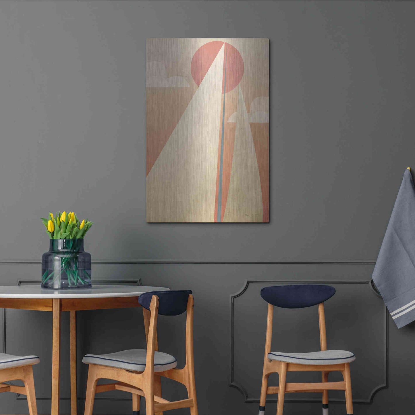 Luxe Metal Art 'Sails VI' by Ryan Fowler, Metal Wall Art,24x36