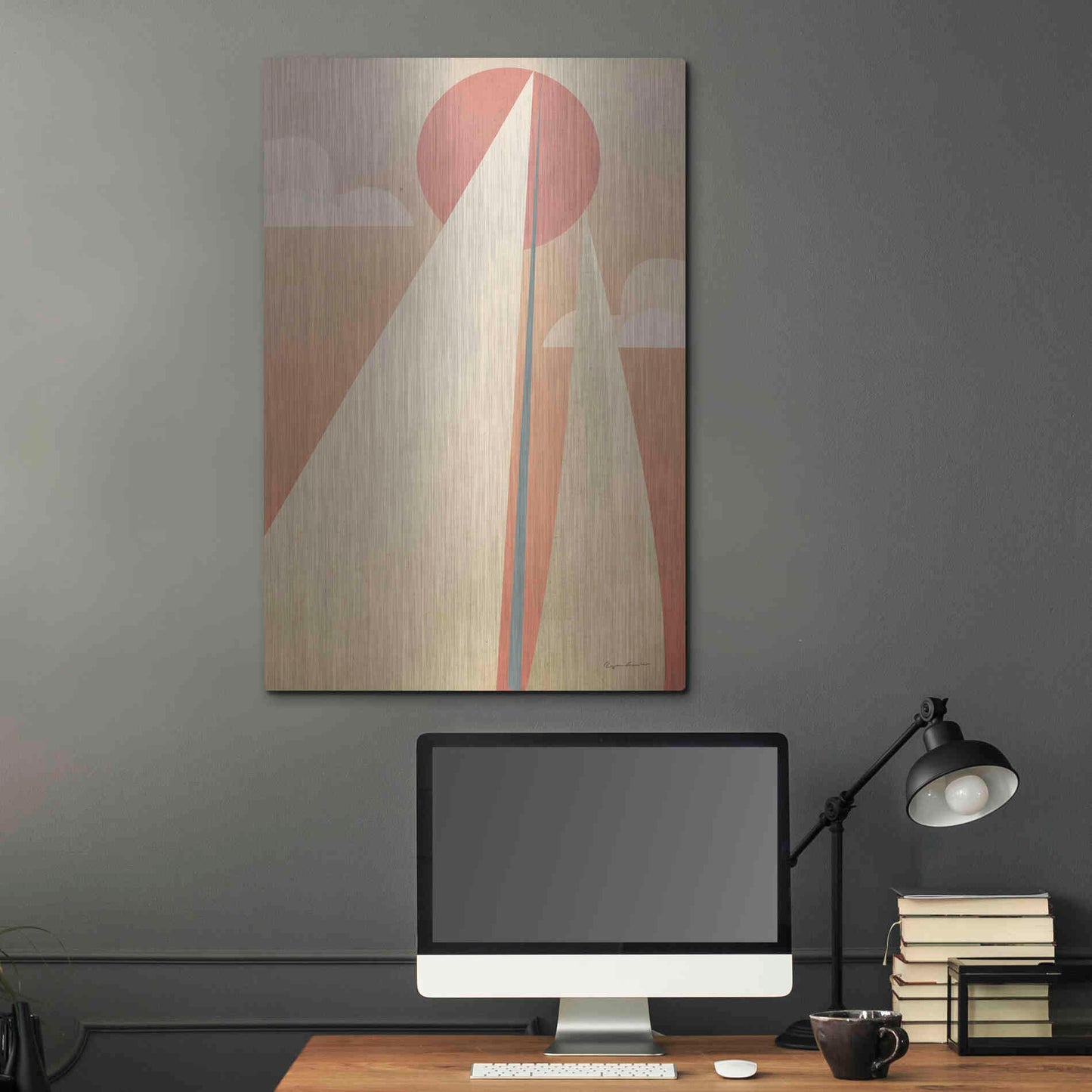 Luxe Metal Art 'Sails VI' by Ryan Fowler, Metal Wall Art,24x36