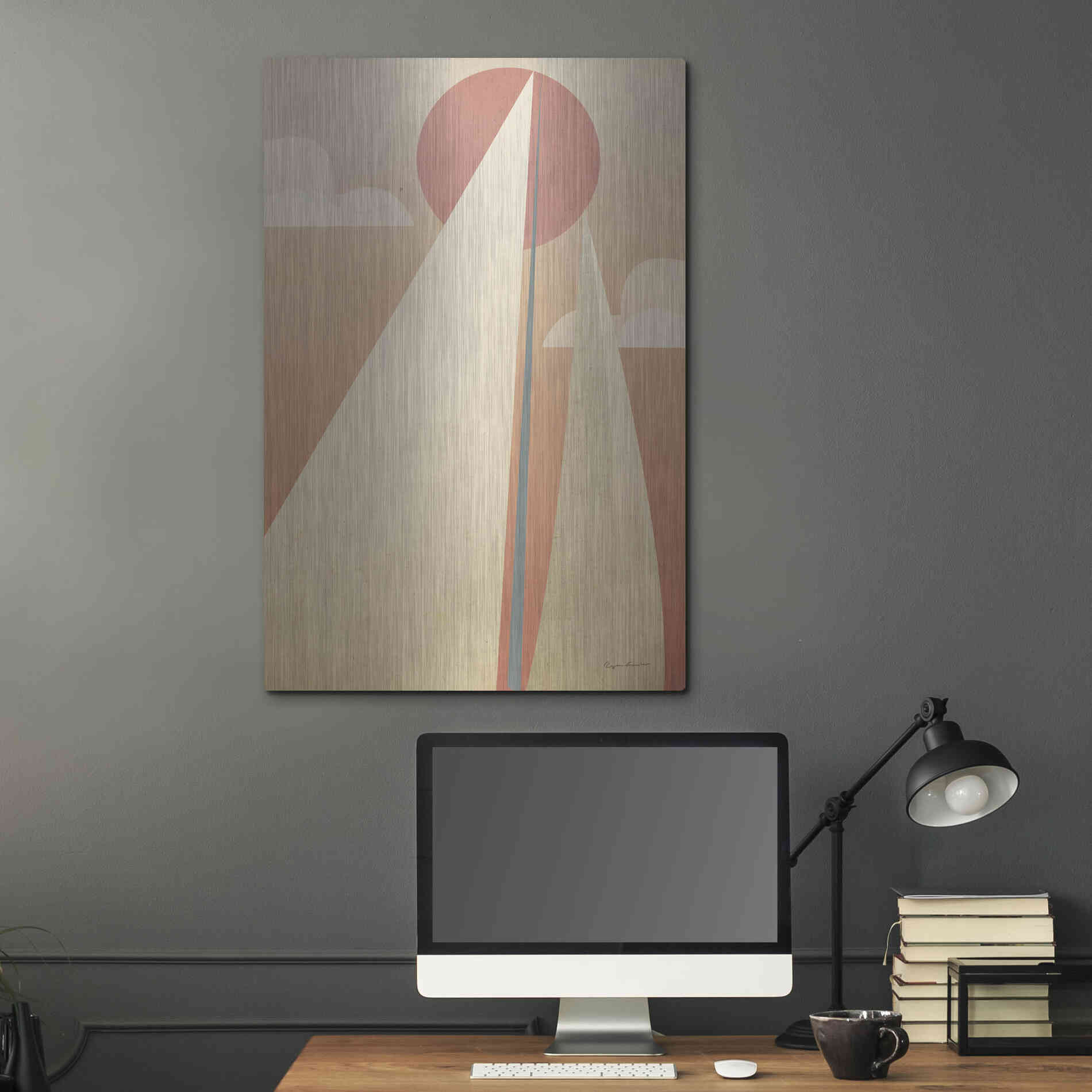 Luxe Metal Art 'Sails VI' by Ryan Fowler, Metal Wall Art,24x36