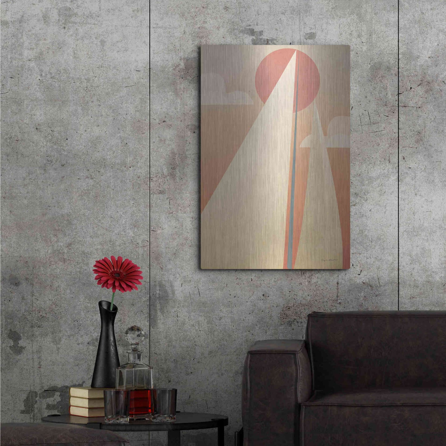 Luxe Metal Art 'Sails VI' by Ryan Fowler, Metal Wall Art,24x36