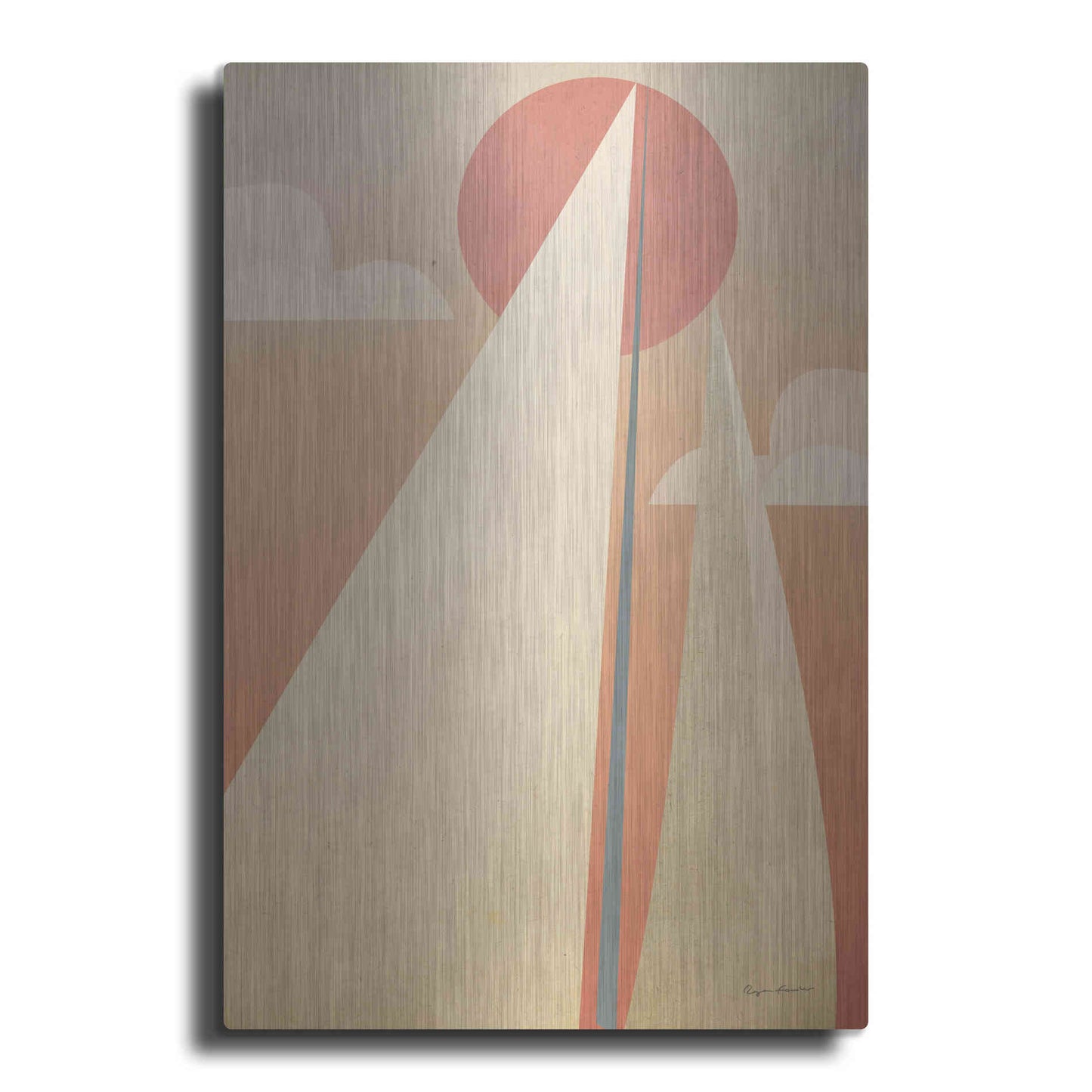 Luxe Metal Art 'Sails VI' by Ryan Fowler, Metal Wall Art