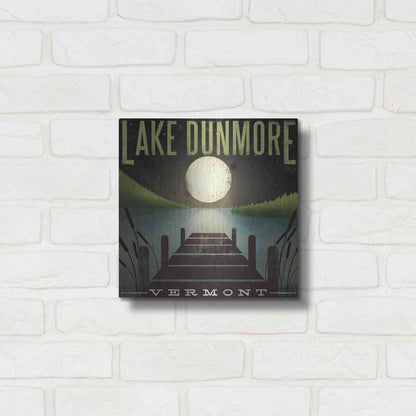 Luxe Metal Art 'Lake Dunmore Dock' by Ryan Fowler, Metal Wall Art,12x12