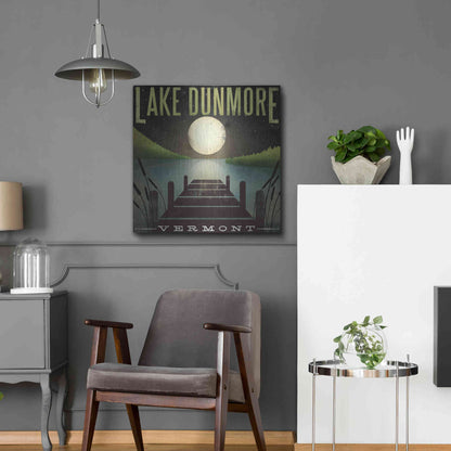Luxe Metal Art 'Lake Dunmore Dock' by Ryan Fowler, Metal Wall Art,24x24