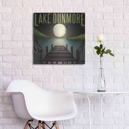 Luxe Metal Art 'Lake Dunmore Dock' by Ryan Fowler, Metal Wall Art,24x24