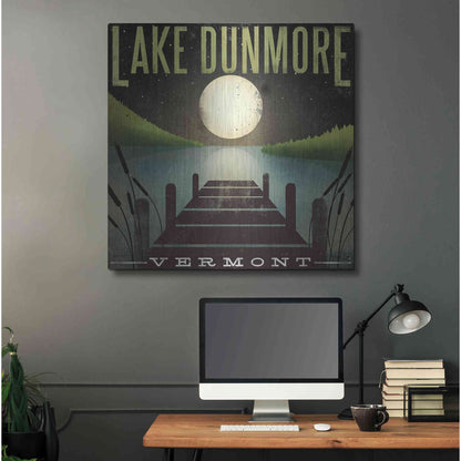 Luxe Metal Art 'Lake Dunmore Dock' by Ryan Fowler, Metal Wall Art,36x36