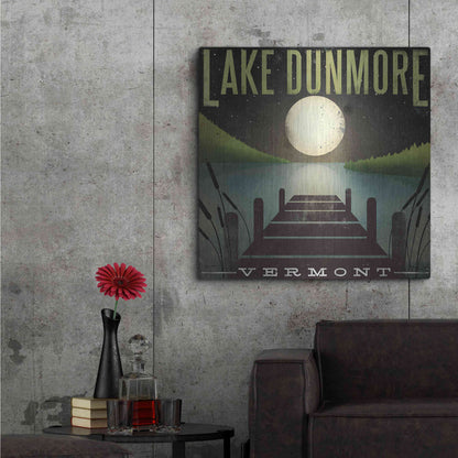 Luxe Metal Art 'Lake Dunmore Dock' by Ryan Fowler, Metal Wall Art,36x36
