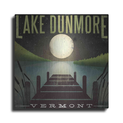Luxe Metal Art 'Lake Dunmore Dock' by Ryan Fowler, Metal Wall Art