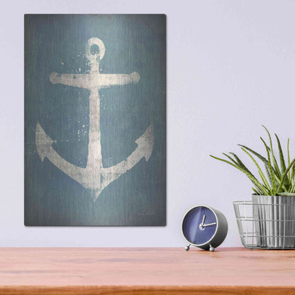 Luxe Metal Art 'Anchor V2' by Ryan Fowler, Metal Wall Art,12x16