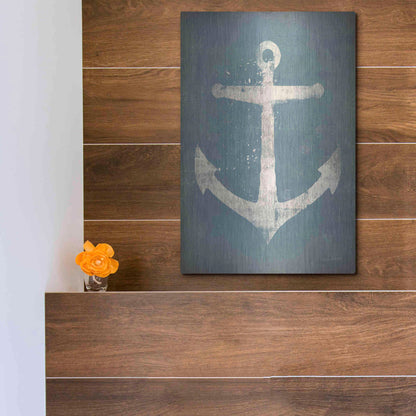 Luxe Metal Art 'Anchor V2' by Ryan Fowler, Metal Wall Art,12x16