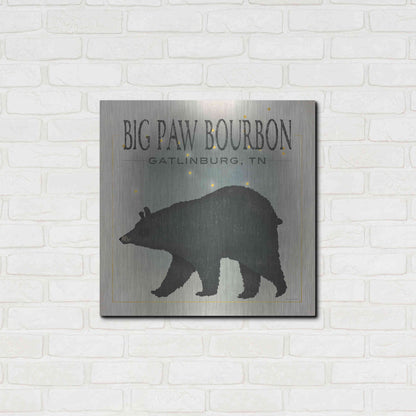 Luxe Metal Art 'Ursa Major Big Paw Bourbon' by Ryan Fowler, Metal Wall Art,24x24