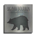 Luxe Metal Art 'Ursa Major Big Paw Bourbon' by Ryan Fowler, Metal Wall Art
