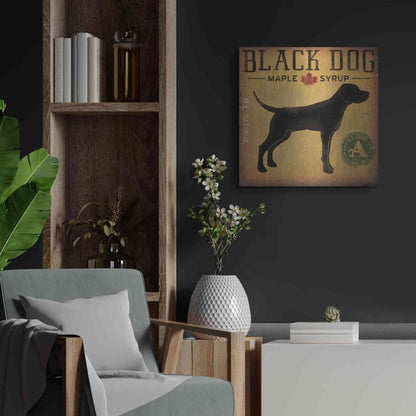 Luxe Metal Art 'Black Dog At Show No VT' by Ryan Fowler, Metal Wall Art,24x24