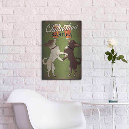 Luxe Metal Art 'Double Chihuahua' by Ryan Fowler, Metal Wall Art,16x24